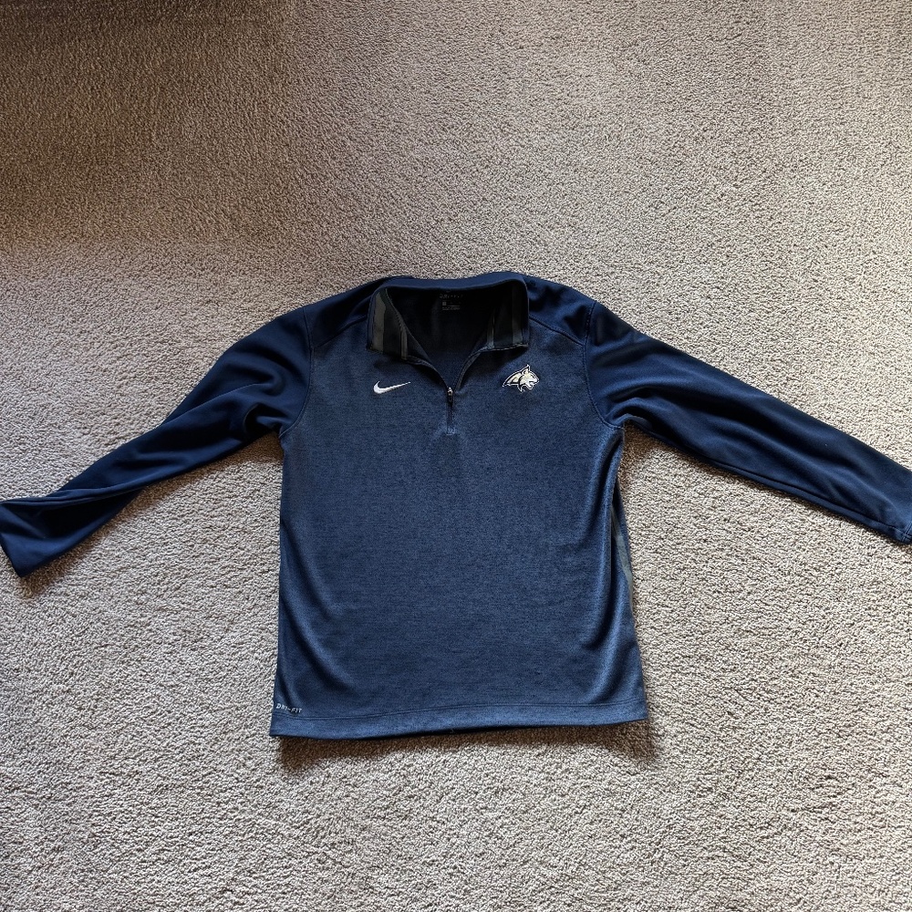 Nike Dri-FIT MSU Bobcats Quarter Zip Pullover – Men’s Large (Navy/Blue)